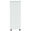 vidaXL Armoire roulante avec tiroirs MOSS blanc bois de pin solide