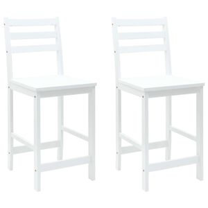 vidaXL Chaises de salle &agrave; manger 2 pcs Blanc 40 x 47,5 x 99,5 cm
