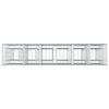 vidaXL Lit sur&eacute;lev&eacute; gabion 3 pcs Argent&eacute; 250 x 50 x 150 cm