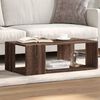 vidaXL Table basse ch&ecirc;ne marron 89,5x48x30 cm bois d'ing&eacute;nierie