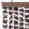 vidaXL Moustiquaire Marron et blanc 100x220 cm Chenille