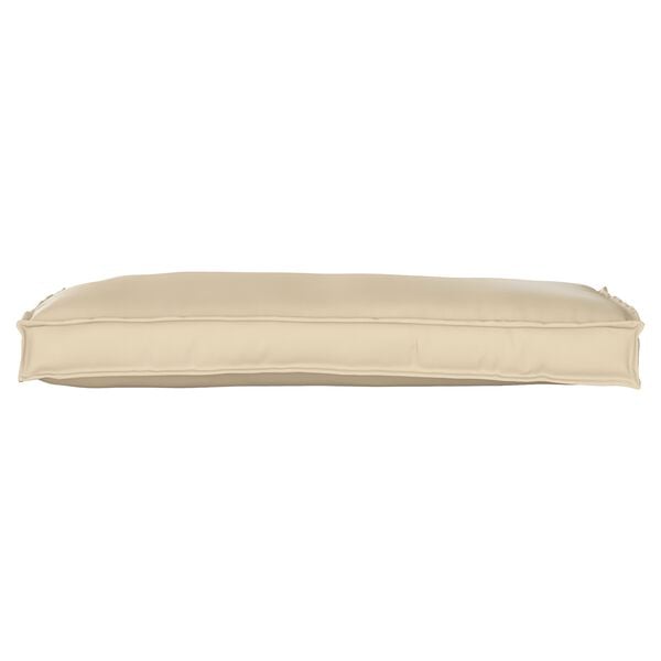 vidaXL Set de coussins de palette 2 pcs Beige 100 x 40 x 8 cm