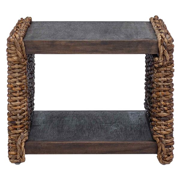 vidaXL Table d'appoint Naturel 44.5 x 45 x 45 cm