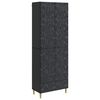 vidaXL Ensemble de Meubles 2 pcs Noir Bois d'ing&eacute;nierie