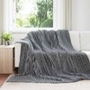 vidaXL Jet&eacute; Gris fonc&eacute; 270 x 240 cm Toison