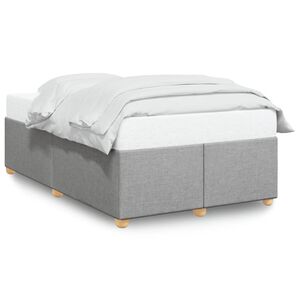 vidaXL Cadre de lit sans matelas gris clair 120x200 cm tissu
