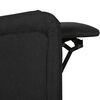 vidaXL Fauteuil inclinable Noir Tissu