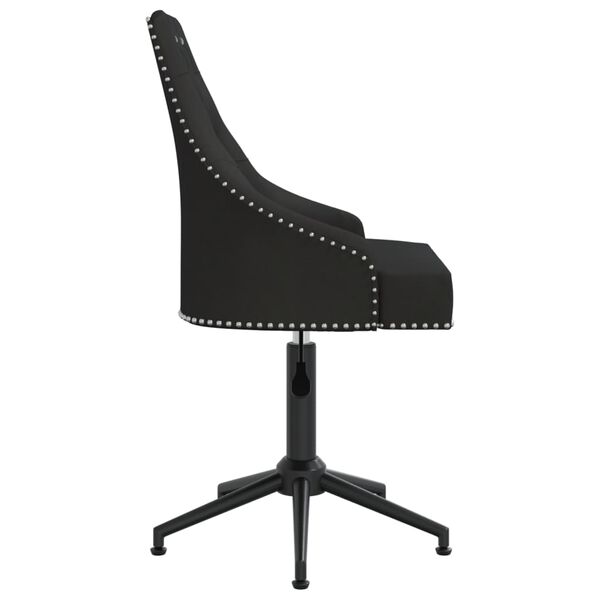 vidaXL Chaises pivotantes &agrave; manger lot de 6 Noir Velours
