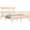 vidaXL Cadre de lit sans matelas 140x190 cm bois massif