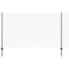 vidaXL Cl&ocirc;ture en fil soud&eacute; avec poteaux 25 x 1,4 m Vert Maille