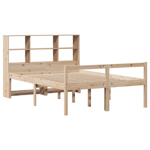 vidaXL Lit biblioth&egrave;que sans matelas 160x200 cm bois massif de pin