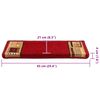 vidaXL Tapis d'escalier autoadh&eacute;sifs 5 pcs 65x21x4 cm Rouge