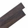 vidaXL Planches de sol Marron fonc&eacute; 2,51 m&sup2; 18 pi&egrave;ces PVC