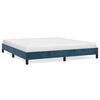 vidaXL Cadre de lit sans matelas bleu fonc&eacute; 180x200 cm velours