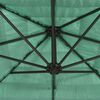 vidaXL Parasol de jardin avec m&acirc;t en acier vert 300x200x250 cm