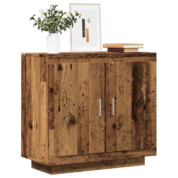 vidaXL Buffet vieux bois 80x40x75 cm bois d'ingénierie