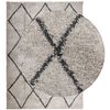 vidaXL Tapis shaggy &agrave; poils longs moderne beige anthracite 240x340 cm