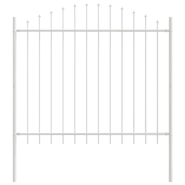 vidaXL Cl&ocirc;ture de jardin 2 pcs Blanc 170 x 190 cm