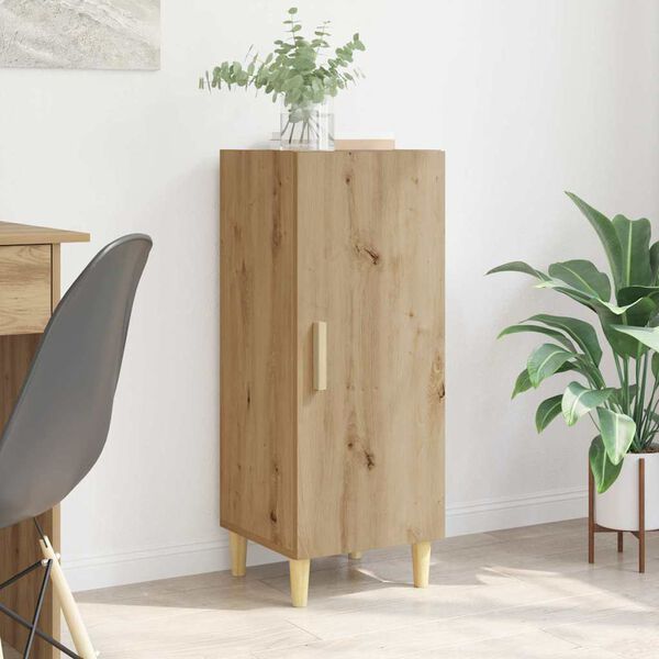 vidaXL Buffet Ch&ecirc;ne artisanal 34,5 x 34 x 90 cm Bois d'ing&eacute;nierie