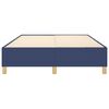 vidaXL Cadre de lit &agrave; ressorts bleu 140x190 cm tissu