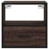 vidaXL Tables de chevet murales 2 pcs ch&ecirc;ne marron 40x31x39,5 cm