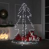 vidaXL Arbre de Noël cône 200 LED d'intérieur/d'extérieur 98x150 cm