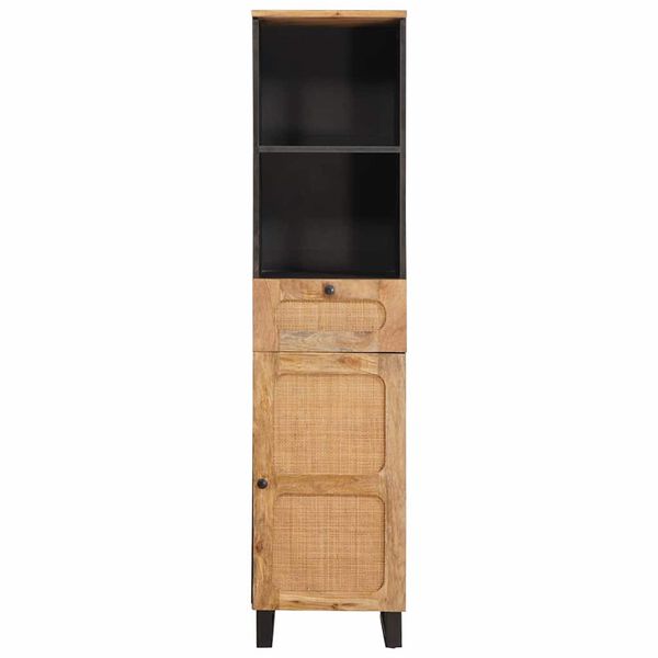 vidaXL Armoire de salle de bain avec &eacute;tag&egrave;re Marron 38 x 33 x 160 cm