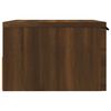vidaXL Table de chevet murale Ch&ecirc;ne marron 34x30x20 cm