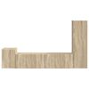 vidaXL Ensemble meuble TV 4 pcs Ch&ecirc;ne Sonoma Bois d'ing&eacute;nierie