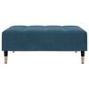 vidaXL Repose-pied bleu 77x55x31 cm velours