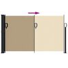 vidaXL Auvent latéral rétractable beige 120x600 cm