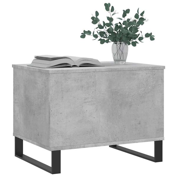 vidaXL Table basse Gris béton 60x44,5x45 cm Bois d'ingénierie
