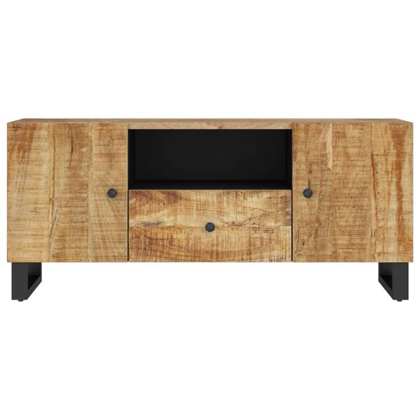 vidaXL Meuble TV 105x33,5x46 cm bois de manguier et d'ingénierie