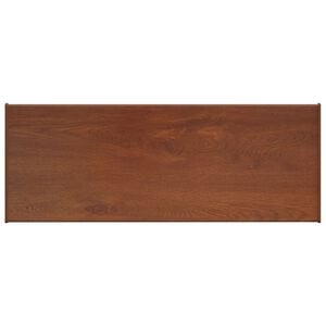 vidaXL Appui de fen&ecirc;tre Bois marron 60 x 35 x 4,5 cm PVC