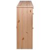 vidaXL Armoire &agrave; chaussures 2 rabats 113x35x89 cm Bois de sapin solide