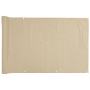 vidaXL &Eacute;cran de balcon Beige 120x400 cm Tissu Oxford