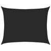 vidaXL Voile d'ombrage 160 g/m&sup2; Noir 6x7 m PEHD
