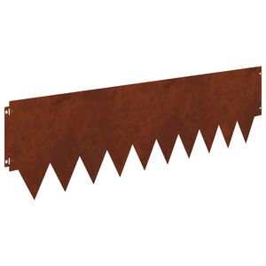 vidaXL Bordure de Pelouse 10 pcs m&eacute;tal