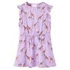 vidaXL Robe fille manches &agrave; volants cordon de serrage lila 116