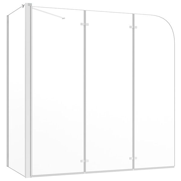 vidaXL Enclos de bain 120x69x130 cm Verre tremp&eacute; Transparent