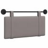 vidaXL T&ecirc;te de lit suspendue Montage mural Taupe 100 x 55 x 5 cm tissu