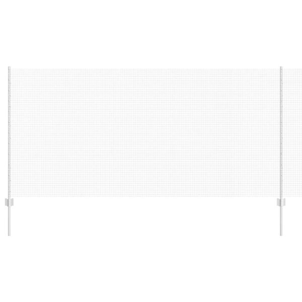 vidaXL Cl&ocirc;ture avec poteau Argent&eacute; 1,2 x 10 m Acier