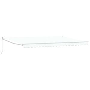 vidaXL Auvent Blanc 500 &times; 300 cm Polyester et m&eacute;tal