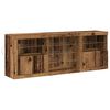 vidaXL Buffet LED Bois ancien 181,5 x 37 x 67 cm Bois d'ing&eacute;nierie