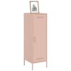 vidaXL Buffet haut rose 36x39x113 cm acier