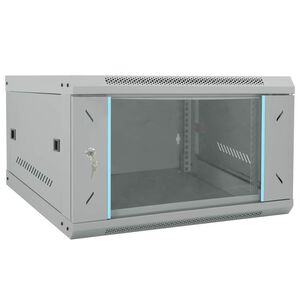 vidaXL Armoire r&eacute;seau avec stockage Gris 53 x 60 x 30 cm Acier