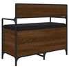 vidaXL Banc de rangement ch&ecirc;ne marron 85,5x42x73,5cm bois d'ing&eacute;nierie