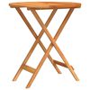vidaXL Table de jardin pliable &Oslash;60x75 cm Bois d'eucalyptus solide