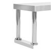 vidaXL Table de travail de cuisine avec étagère 120x60x120 cm Inox