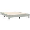 vidaXL Cadre de lit sans matelas gris clair 160x210 cm velours
